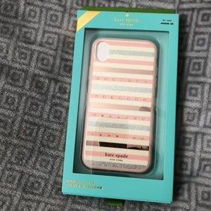 NWT Kate spade Jeweled Stripe Case iPhone XR